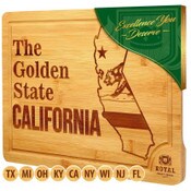 Wholesale - 15"x10" CALIFORNIA BAMBOO CUTTING BOARD, UPC: 850009397300